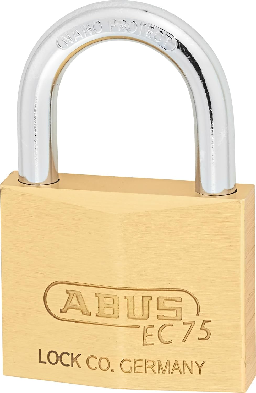 ABUS Vorhängeschloss EC 75/50 mit 2 Schlüsseln - Hangschloss mit Wendeschlüsseltechnologie für Spind