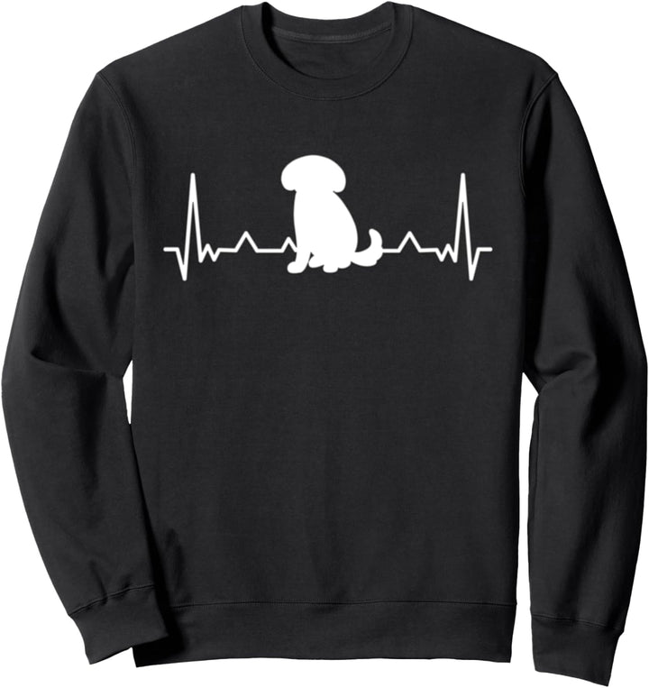 Hund Dackel Heartbeat Frequenz Herzschlag Hunderasse Sweatshirt