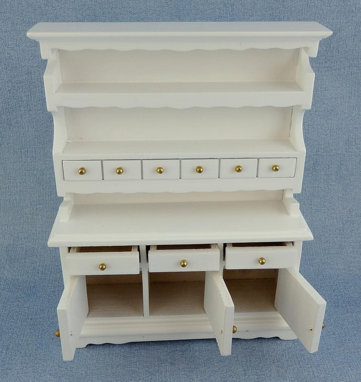 Melody Jane Puppenhaus Miniatur Küche Esszimmer Möbel Weiss Holz Kommode Schrank