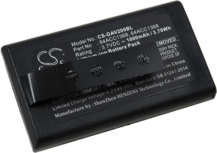 Akku kompatibel mit Datalogic Typ 11300794, 3,7V, Li-Ion