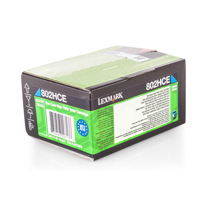 Lexmark 802Hce Toner Cyan Standardkapazitã¤T 3.000 Seiten 1er-Pack Corporate, 1914937
