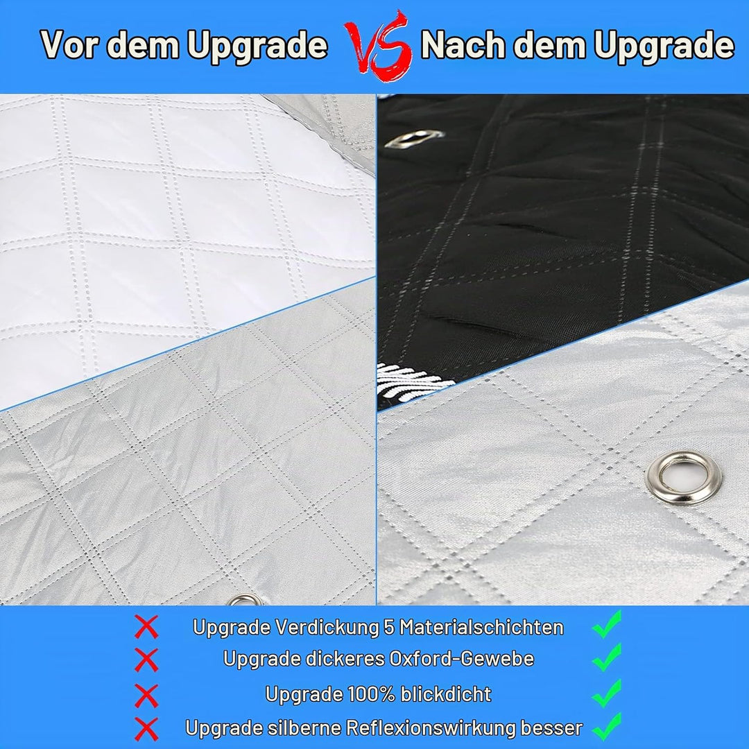 Sonnenschutz Auto Frontscheibe Ersatz für VW T4 LWB, 8PCS Sonnenschutz Windschutzscheiben Schutz Set