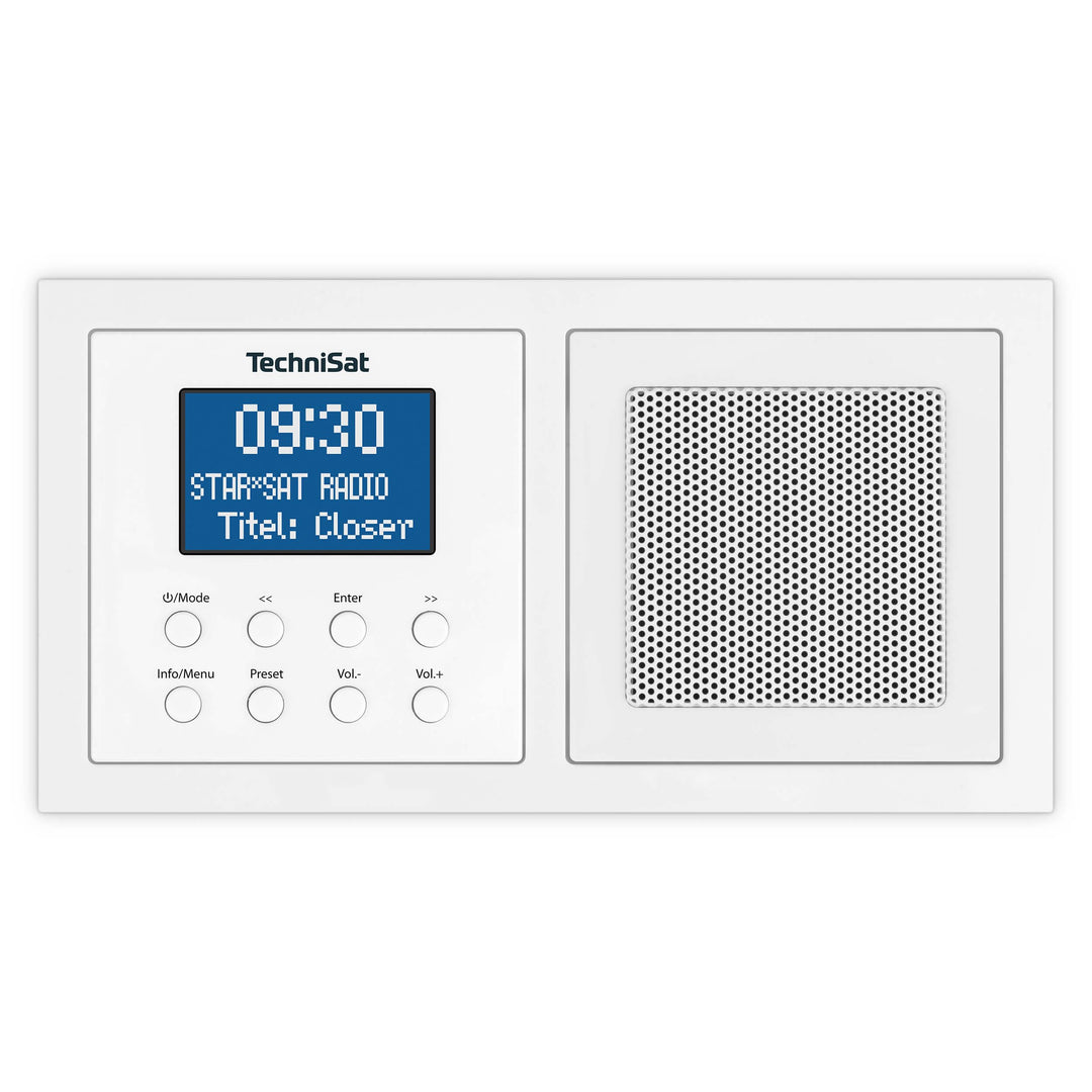TechniSat DIGITRADIO UP 1 - DAB+ Unterputzradio zur Anbringung in jeder Doppel Unterputzdose (DAB, U