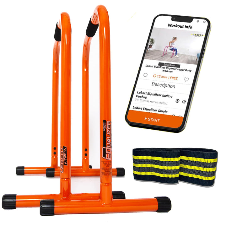 Lebert Fitness Equalizer mit Resistance Band Orange - L, Orange - L