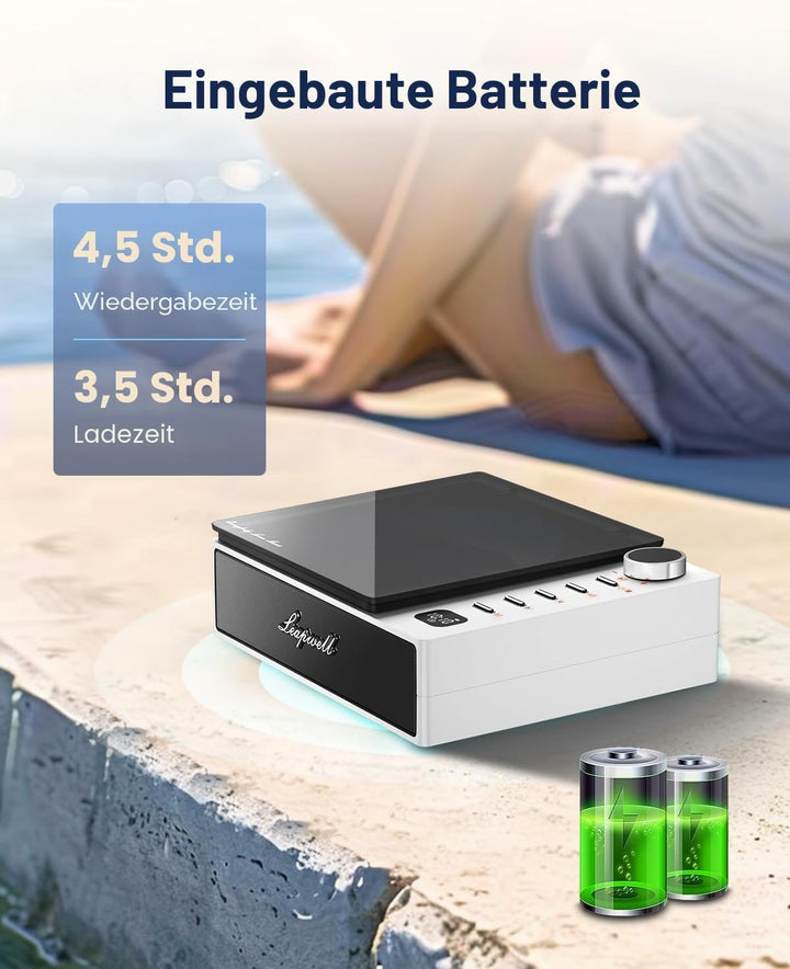 CD Player Tragbar, Leapwell Tragbarer CD Player Bluetooth mit Lautsprecher, Portable CD Player Kinde
