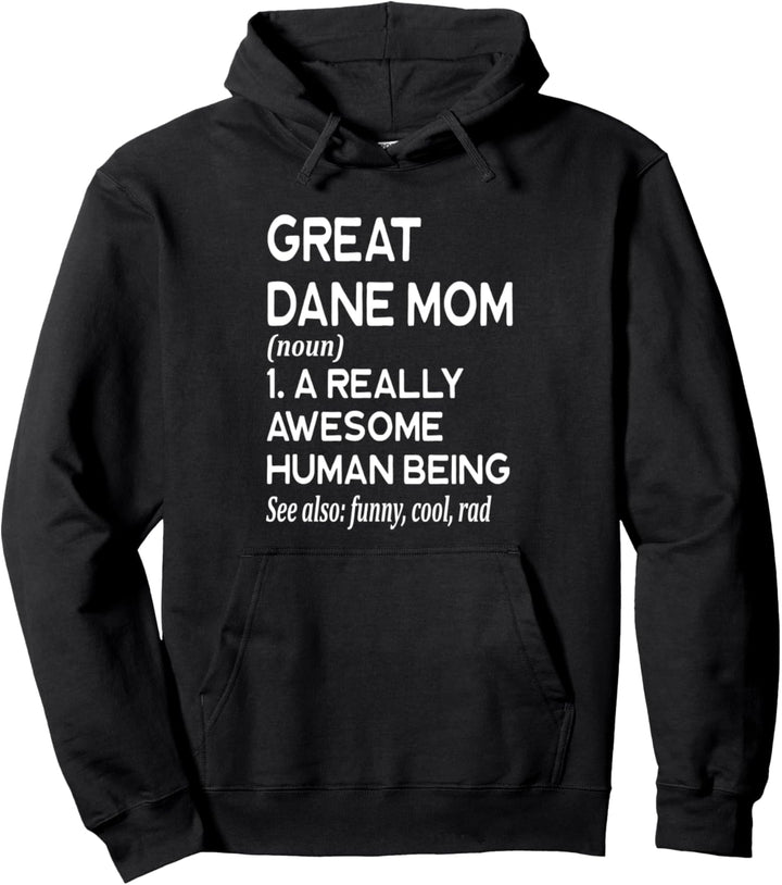 Deutsche Dogge, Hundesammlung, Motiv "Mom Definition" Pullover Hoodie