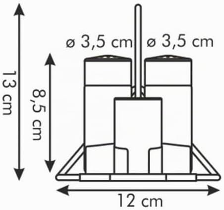 Tescoma Salz-Pfeffer-Zahnstocher-Servietten Set, Menage Set Profi S,P,Z + Servietten, S,P,Z + Servie