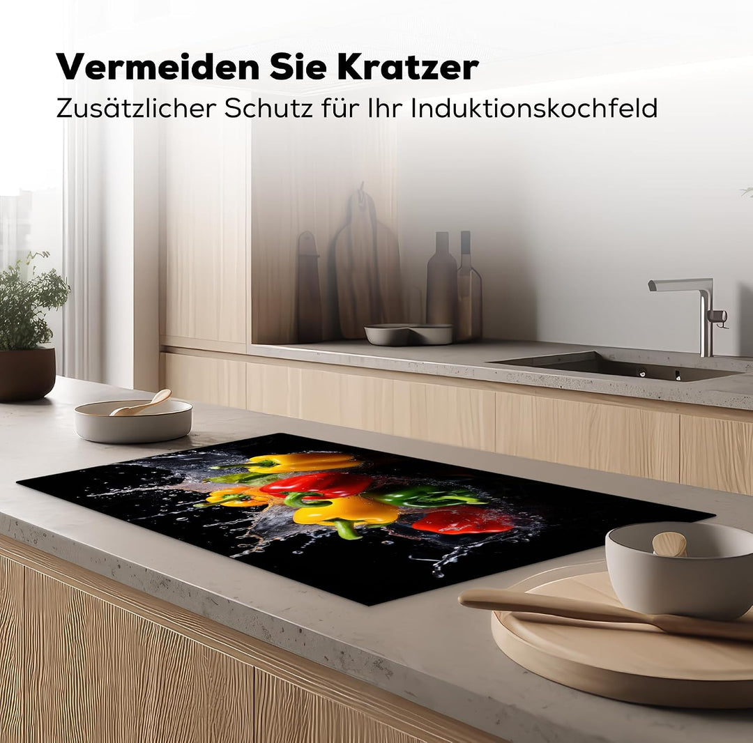 Herdabdeckplatte Einteilig Herdabdeckung Abdeckplatte für Ceranfeld Abdeckung Induktionskochfeld Auf