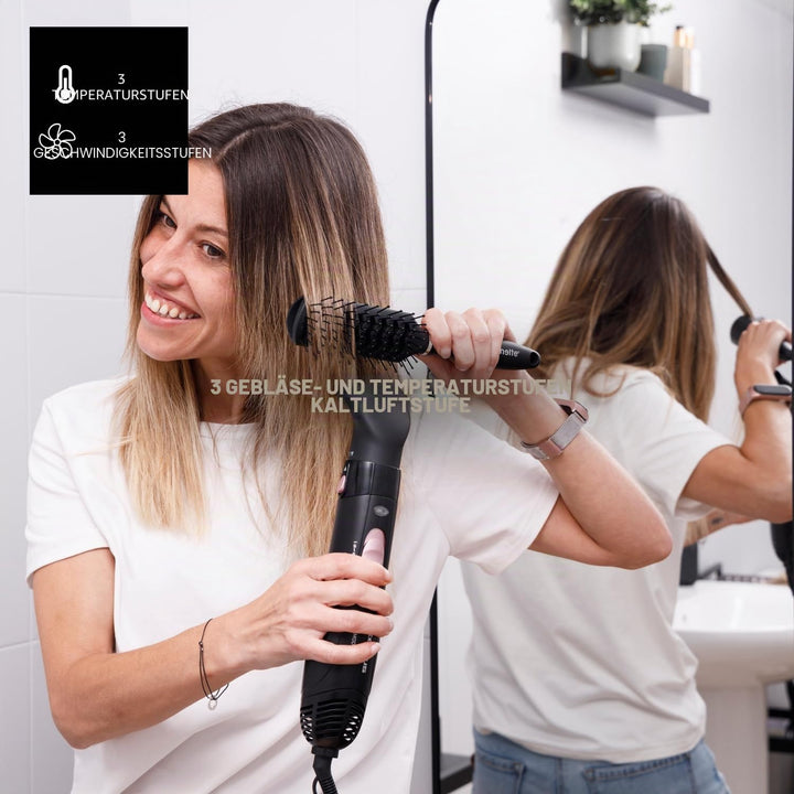 Taurus - Warmluftstyler Model Air 1200W | 360º Luftstrom-Technologie | 3 Geschwindigkeiten &amp; Tempera