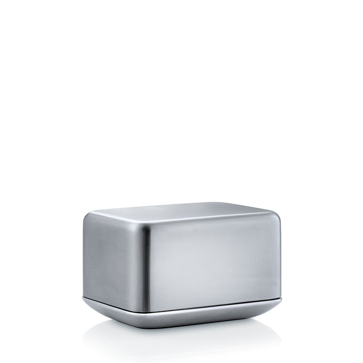 blomus -BASIC- Butterdose Edelstahl matt, 125 g Butter, 63637 S Single, S Single