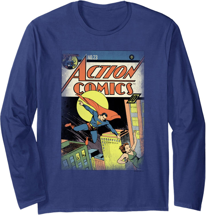 Superman Vintage Heroes Langarmshirt
