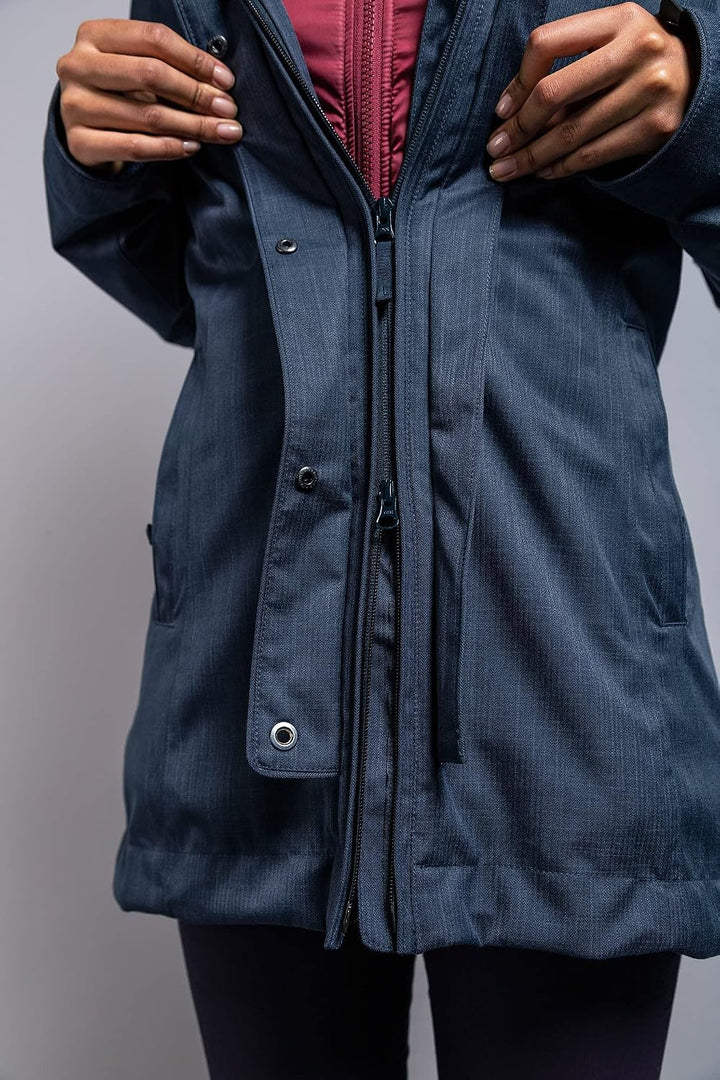 Tatonka Naika Womens 3in1 Coat 36 grey blue, 36 grey blue
