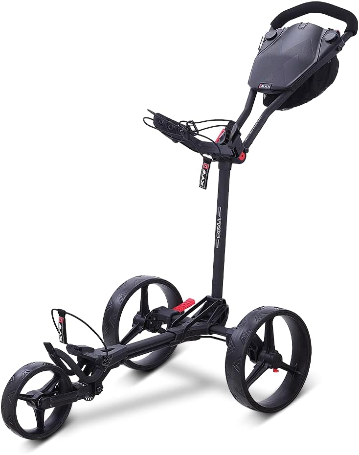Big Max Blade Trio 3-Rad Golftrolley Ultra flach 2023 Schwarz, Schwarz