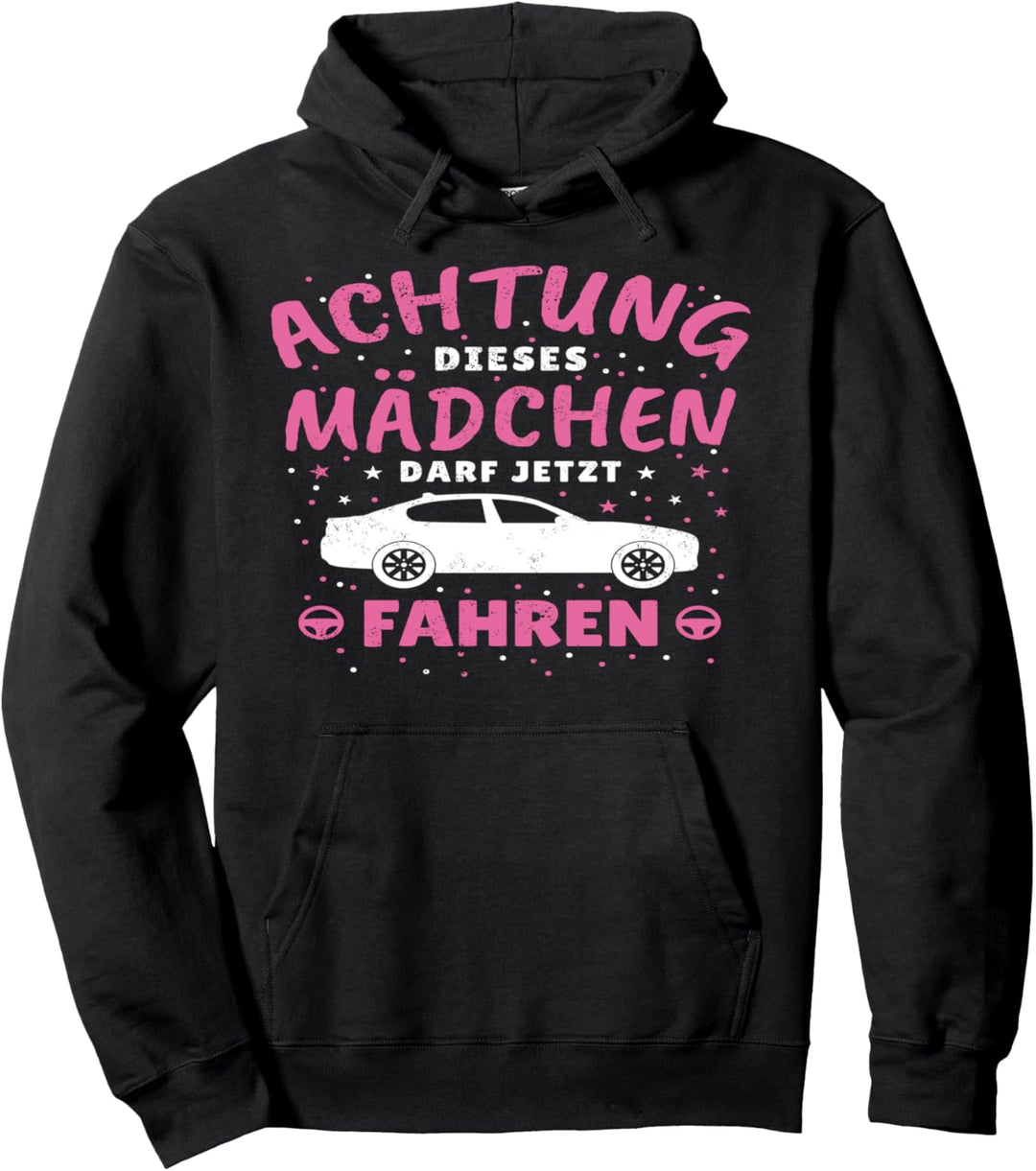 Führerschein bestanden Fahranfänger Fahrprüfung Mädchen Pullover Hoodie