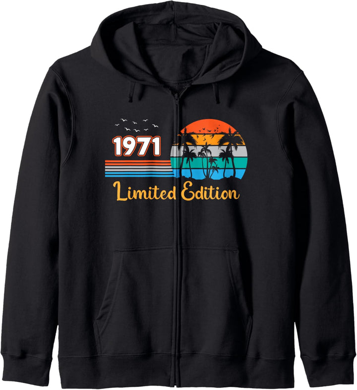 52. Geburtstag Mann Frau 52 Jahre 1971 Deko Lustig Geschenk Kapuzenjacke
