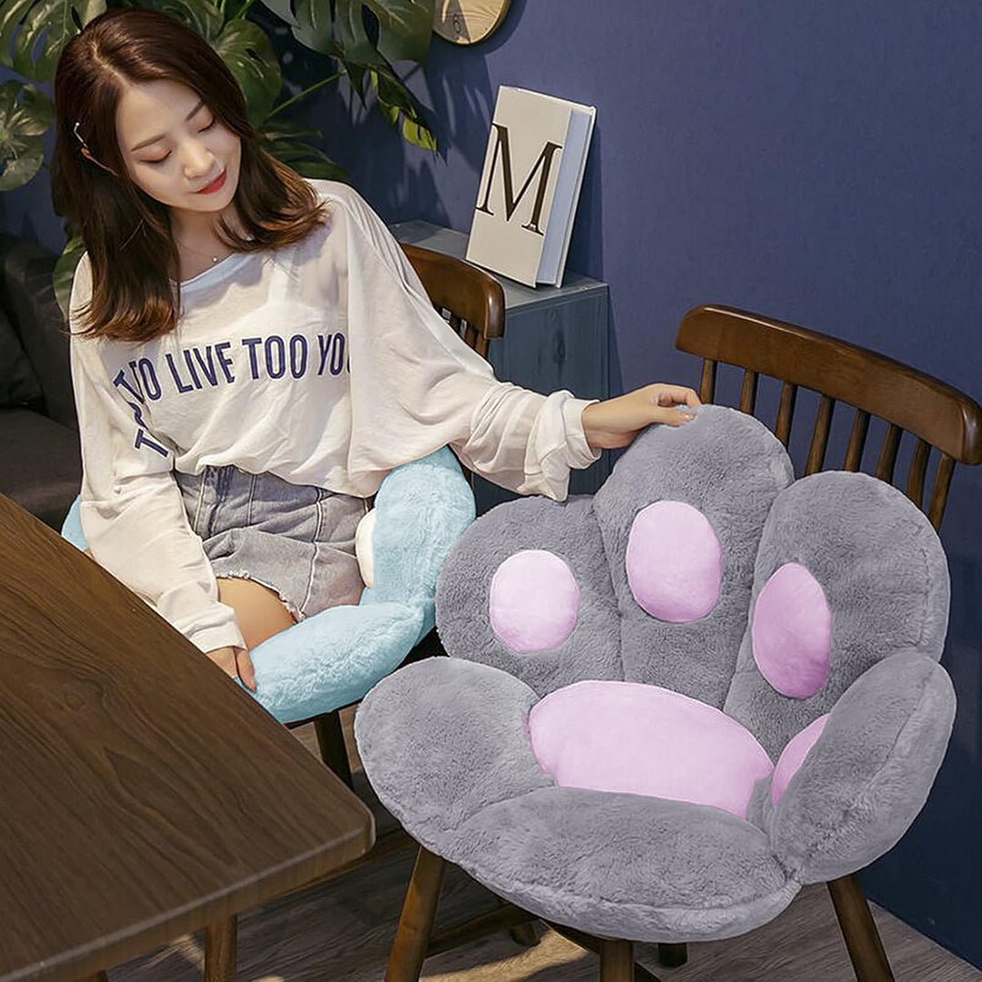 FakeFace Katze Pfot Rückenkissen Sitzkissen Cute Cat Paw Stuhlkissen Sitzkissen Plüsch Komfort Sitzp