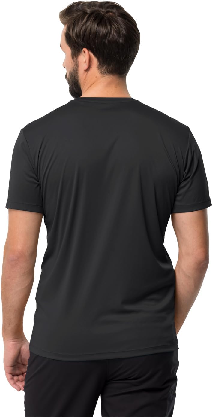 Jack Wolfskin Herren Tech T-Shirt XXL Schwarz, XXL Schwarz