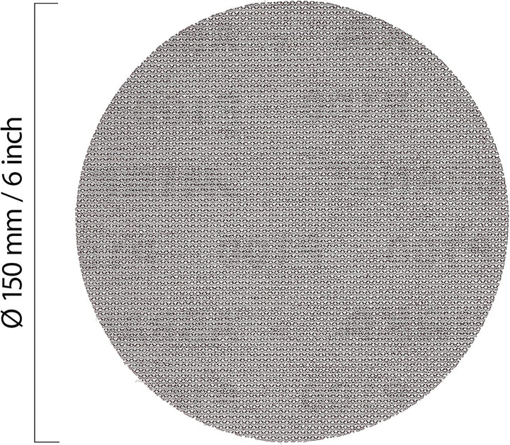 Mirka Abranet Netz-Schleifscheiben Ø 150 mm Klett / Korn P100 / 50 Stk / zum Schleifen von Holz, Spa