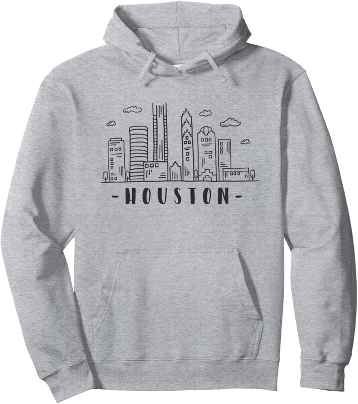 Skyline von Houston Texas Pullover Hoodie