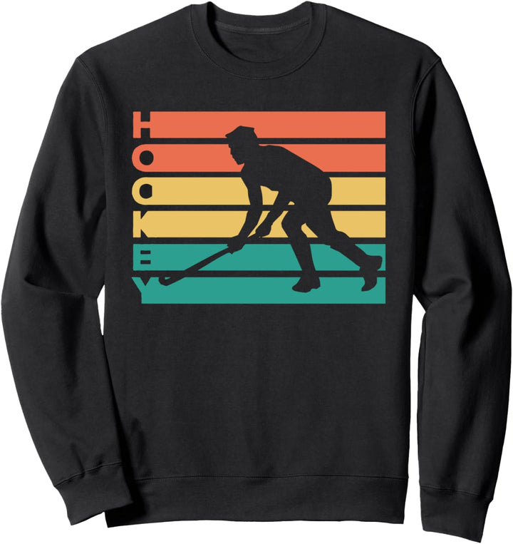 Retro Vintage Hockey Geschenk für Hockeyspieler Sweatshirt