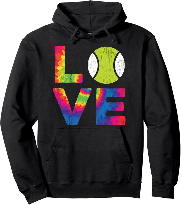 Regenbogen Tennis Pride, bunt Pullover Hoodie
