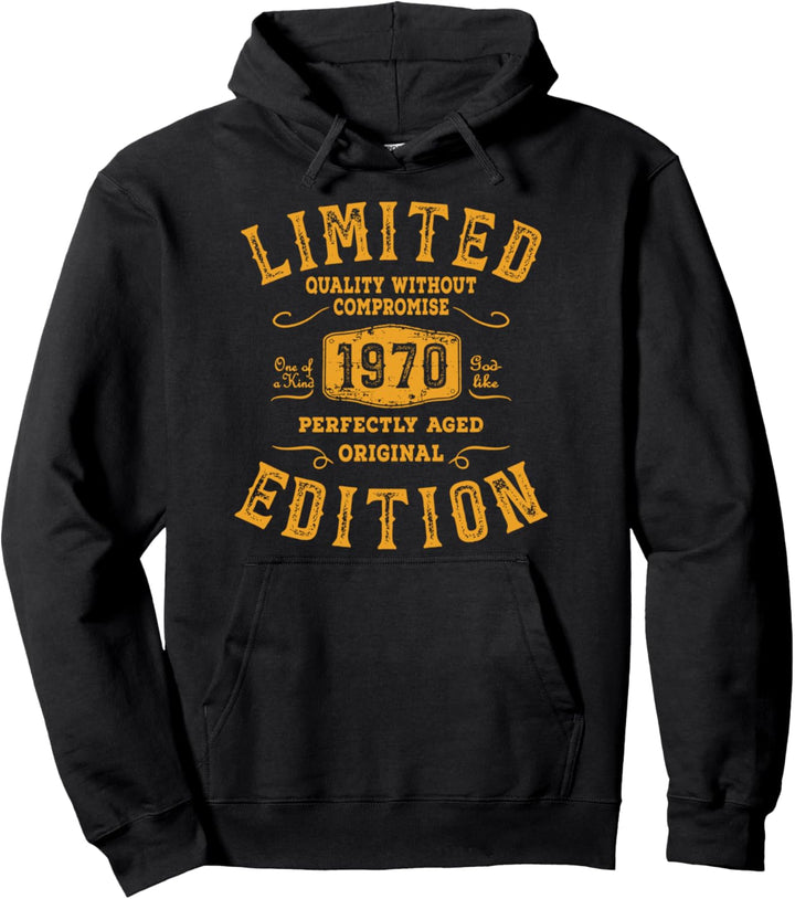 Geburtstag 1970 Limited Edition Geschenk Used Grunge Vintage Pullover Hoodie