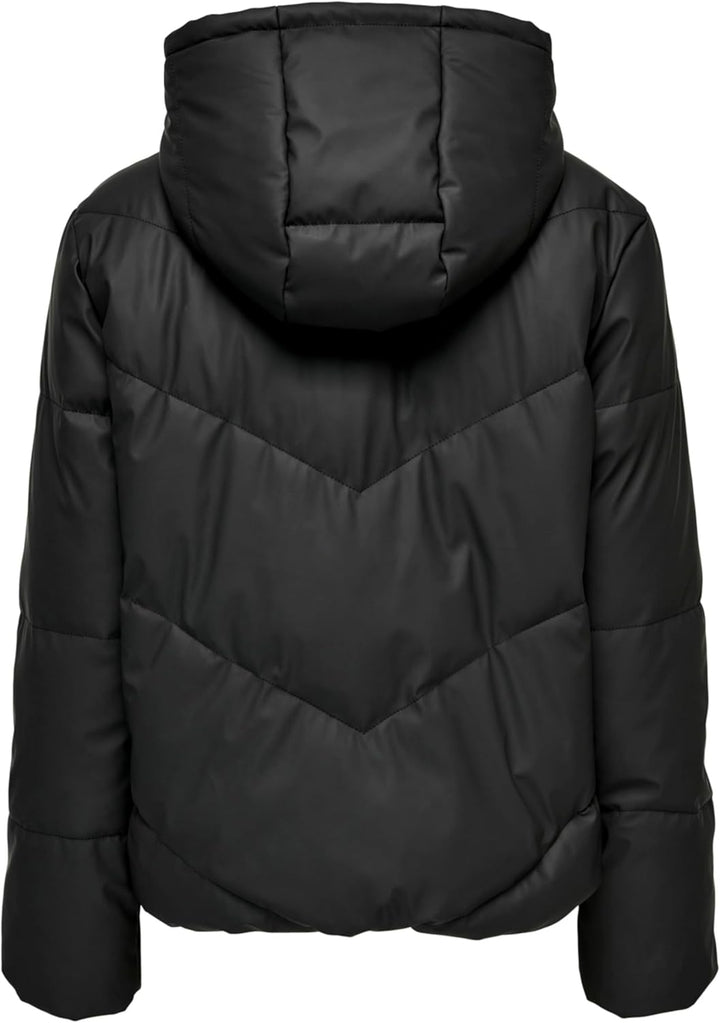 Jacqueline de Yong female Jacke Kapuze Tief angesetzte Schulter Jacke L Schwarz, L Schwarz