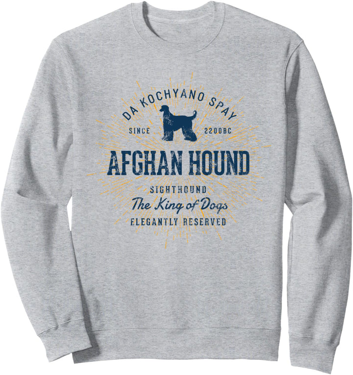 Afghan Hound Vintage Afghanischer Windhund Sweatshirt