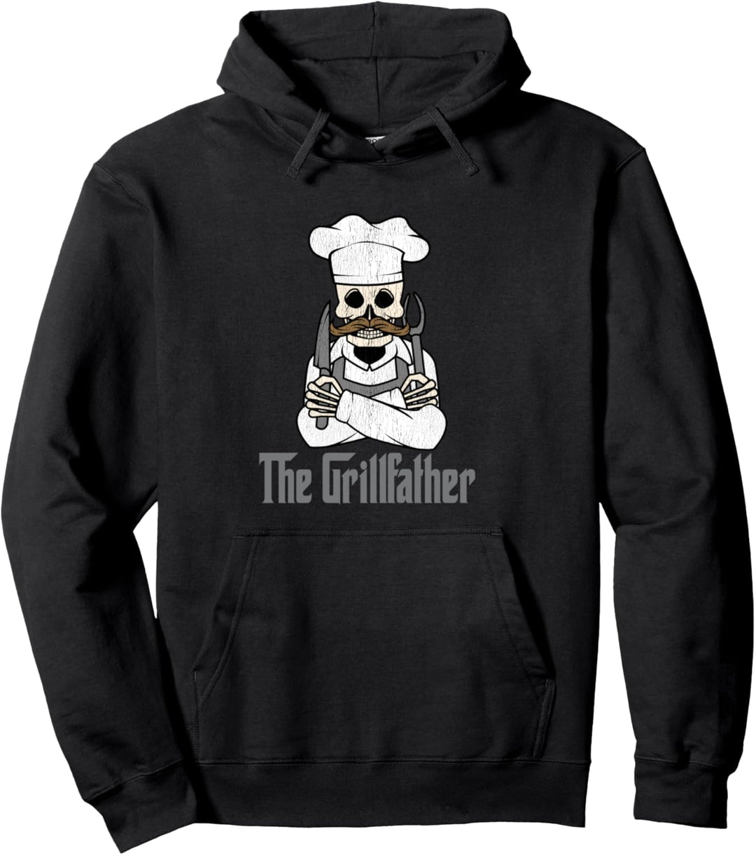 Der Grillfather Grill Master Grillen Lustiges BBQ Pullover Hoodie