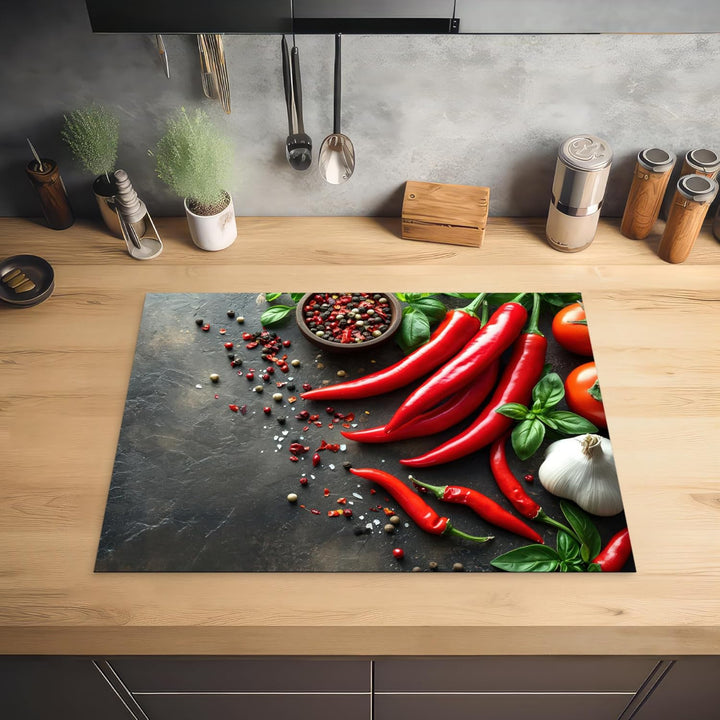 Herdabdeckplatte Einteilig Küche Herdabdeckung Induktionsfeld Ceranfeld Herdabdeckplatten Vinyl Matt