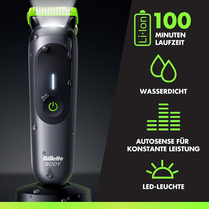 GilletteLabs i7 Body + Intimate Trimmer Herren mit SkinFirst-Technologie — Intimrasierer Mann für Kö