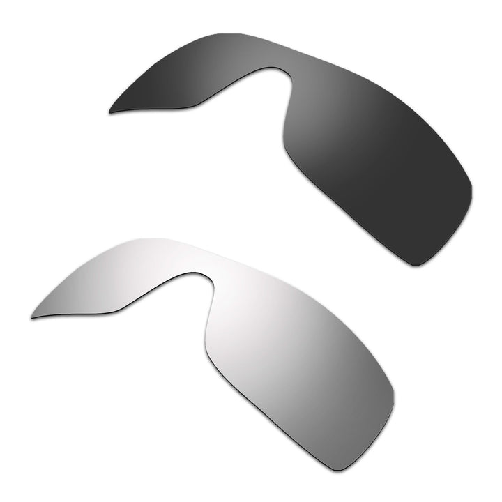HKUCO Plus Mens Replacement Lenses For Oakley Batwolf Black/Titanium Sunglasses