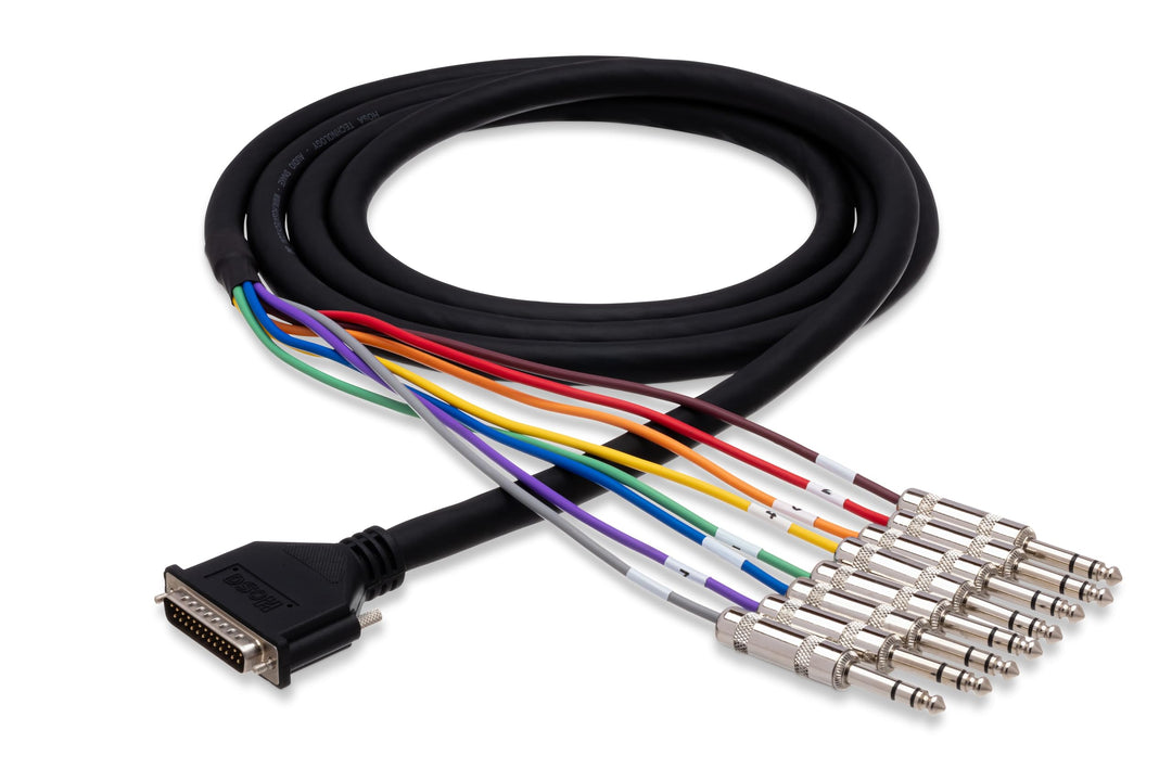 Hosa DTP-802, Balanced Snake, DB25 to 1/4 in TRS, 2 m 2m, 2m