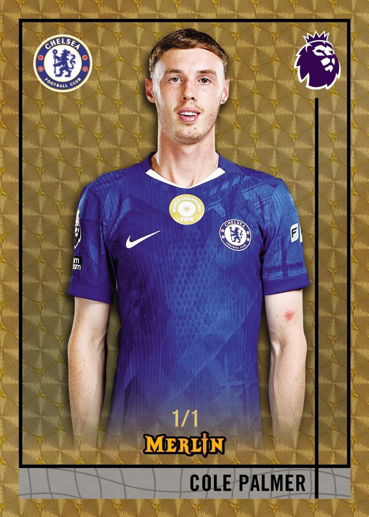Topps Merlin Premier League 2026 - Value Box | 4 Karten pro Packung, 7 Packungen pro Box, mit 1 numm