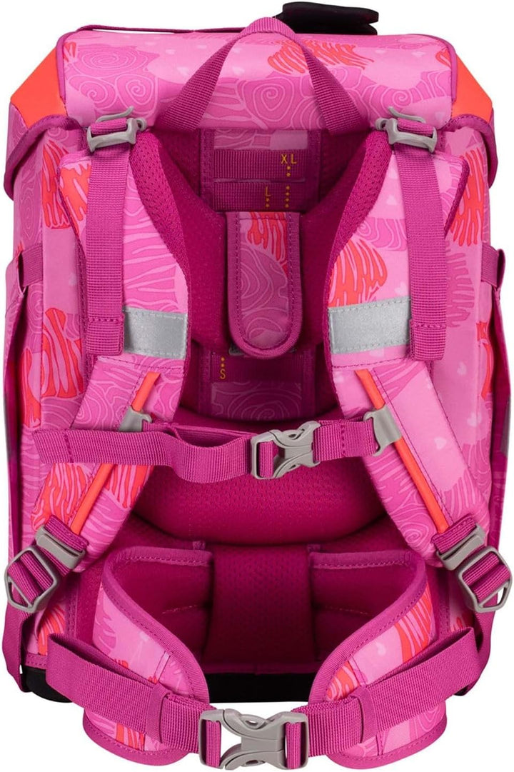 DerDieDas ErgoFlex Tiny Schulranzenset 5-teilig Roses