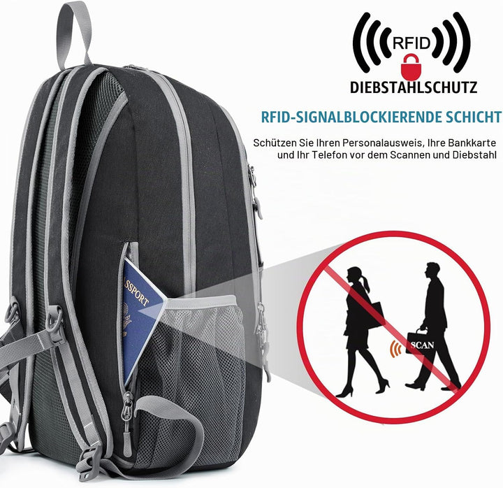 G4Free Kleiner Rucksack 12L/20L Unisex Tagesrucksack Leichter Reiserucksack Wanderrucksack Trekkingr