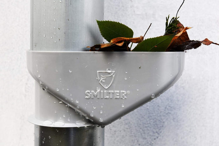 SMILTER Laubschutzkorb für Regenfallrohre DN100 Laubabscheider (Anthrazit)