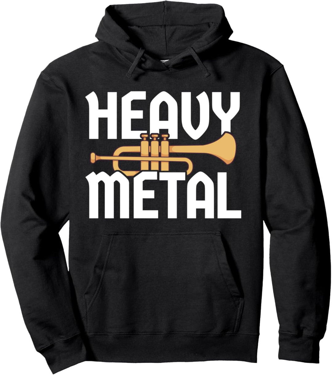 Lustiger Trompeter Spruch Trompeten-Spieler I Heavy Metal Pullover Hoodie