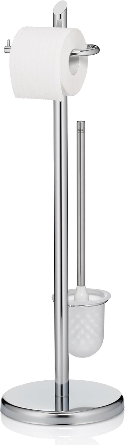 Kela Ken Toilettengarnitur, Metall, Silber glänzend, 73 cm
