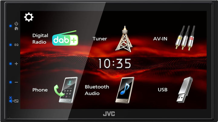 JVC KW-M180DBT - 17,3 cm (6,8") Digital Media AV-Receiver mit Quick Boot &amp; Android USB-Mirroring (4x