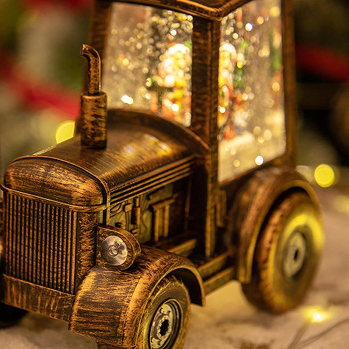 Weihnachtsbaum-LKW, Traktor-Schneekugel, dekorative Schneekugel LKW, Schneekugel-Laterne, Weihnachts