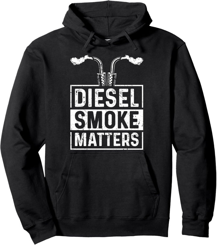 Diesel, Rauch-Matters, LKW-Fahrer, Oldtimer Pullover Hoodie