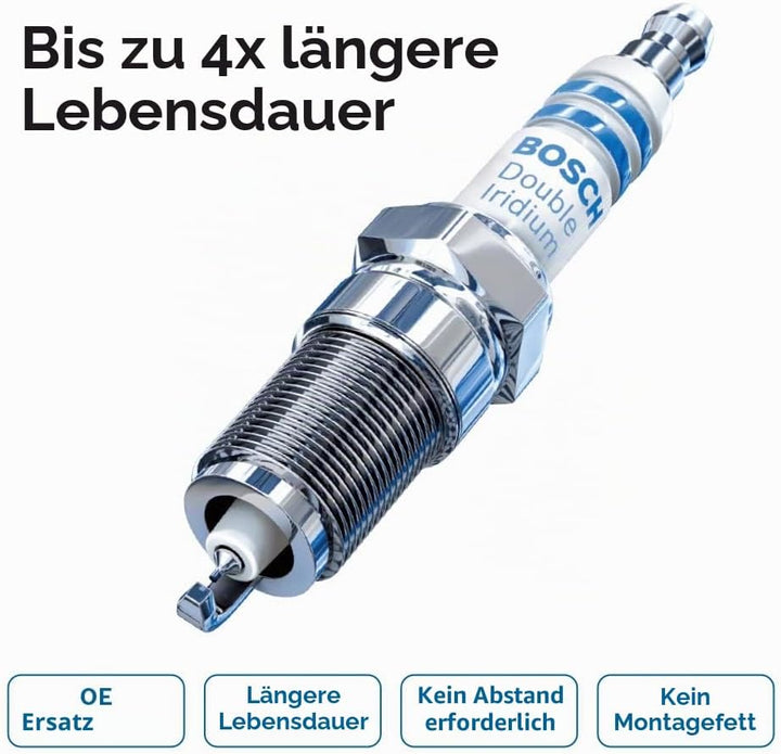 BOSCH 9606 Unterfahrschutz Doppel-Iridium 9606 1 Stück., Doppel-Iridium 9606 1 Stück.