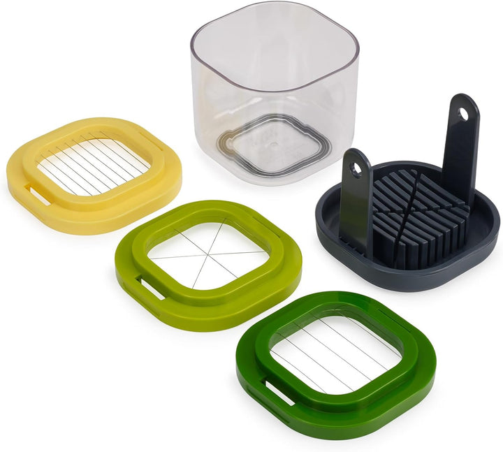 Joseph Joseph Multi-Prep Mini, 3-in-1 Kompakter, platzsparender Multifunktionsset, Gemüseschneider &amp;