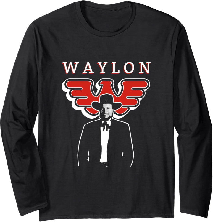 Waylon Jennings - Official Merchandise - Full Circle Langarmshirt
