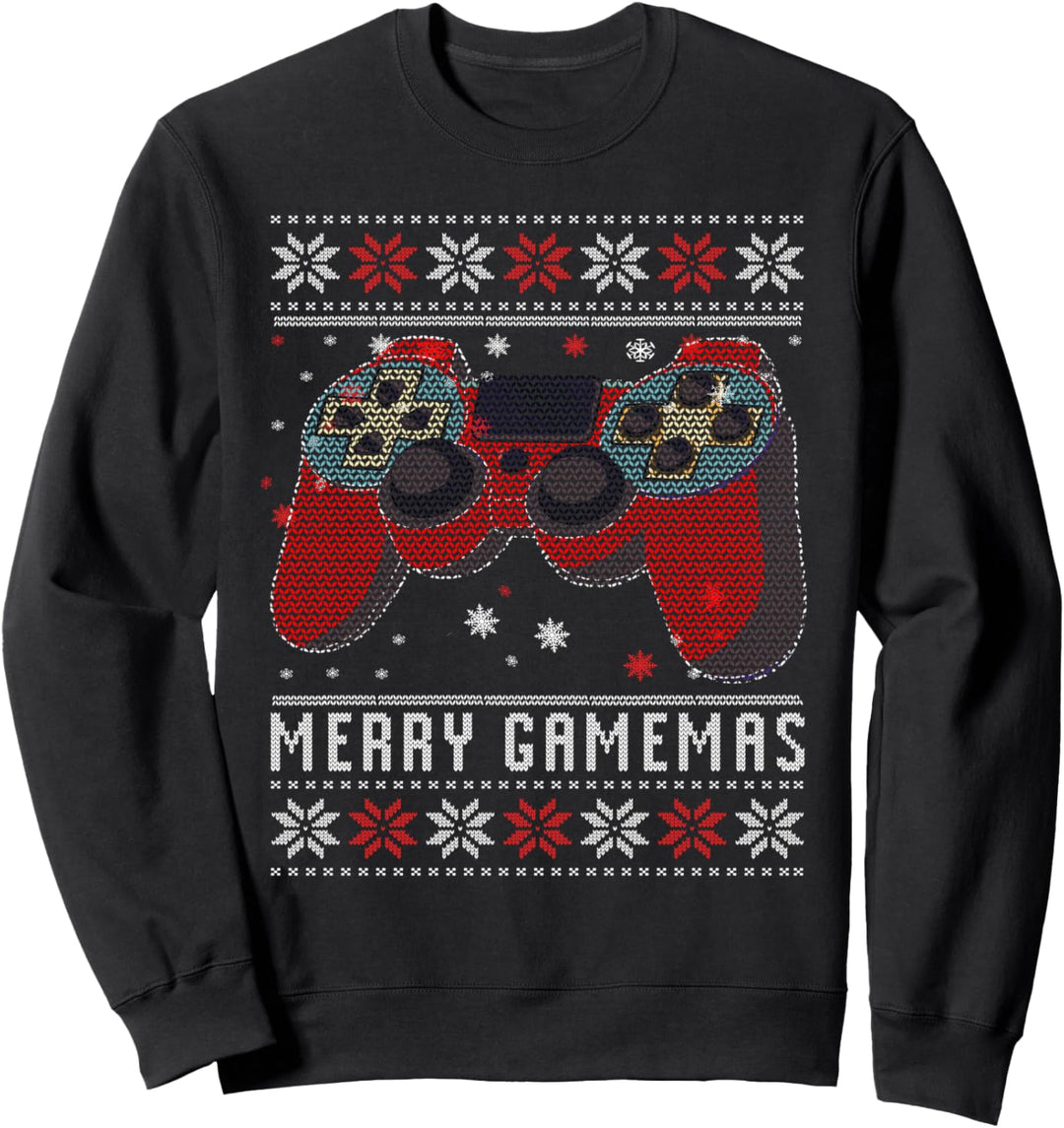 Merry Gamemas Ugly Christmas für Gamer Controller Sweater Sweatshirt