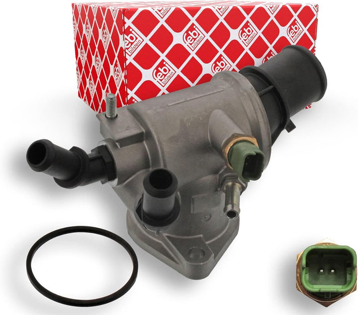 febi bilstein 45540 Thermostatgehäuse mit Temperaturschalter und Dichtung , 1 Stück