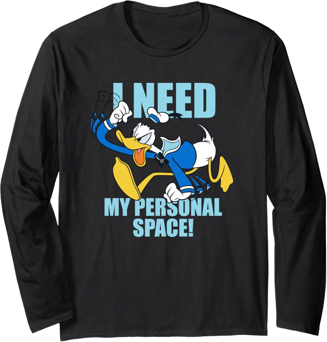 Mickey and Friends Donald Duck I Need My Personal Space Langarmshirt
