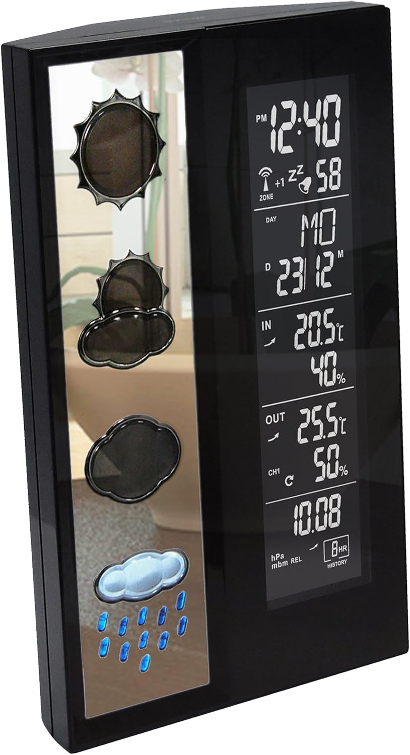 Technoline Wetterstation WS 6650 mit Vorhersage von Wettersituationen und Luftdruckanzeige