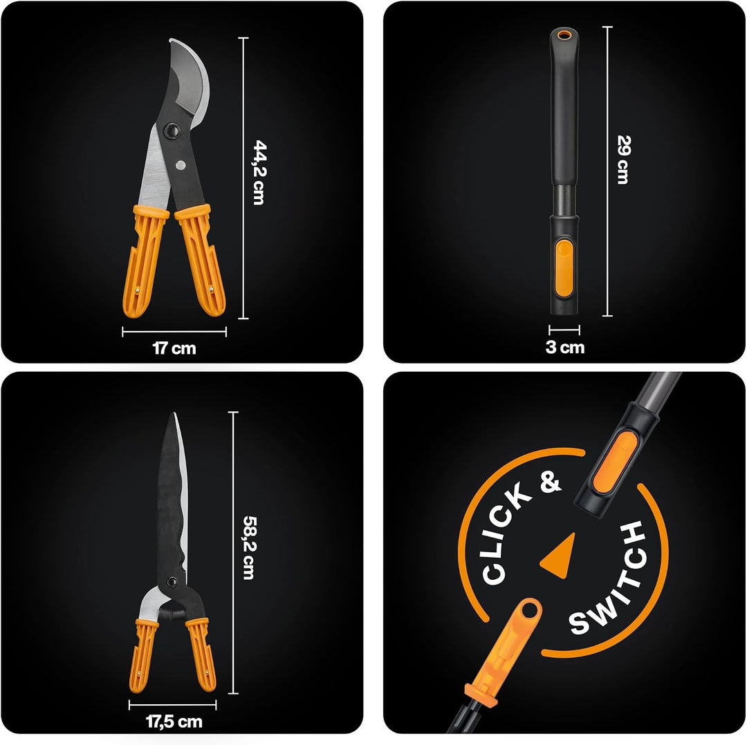 Fiskars OneClick Hedge Shear + Lopper Bypass